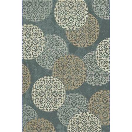 DYNAMIC RUGS Melody Rectangular Rug- Blue - 3 Ft. 11 In. X 5 Ft. 3 In. ME46985014997